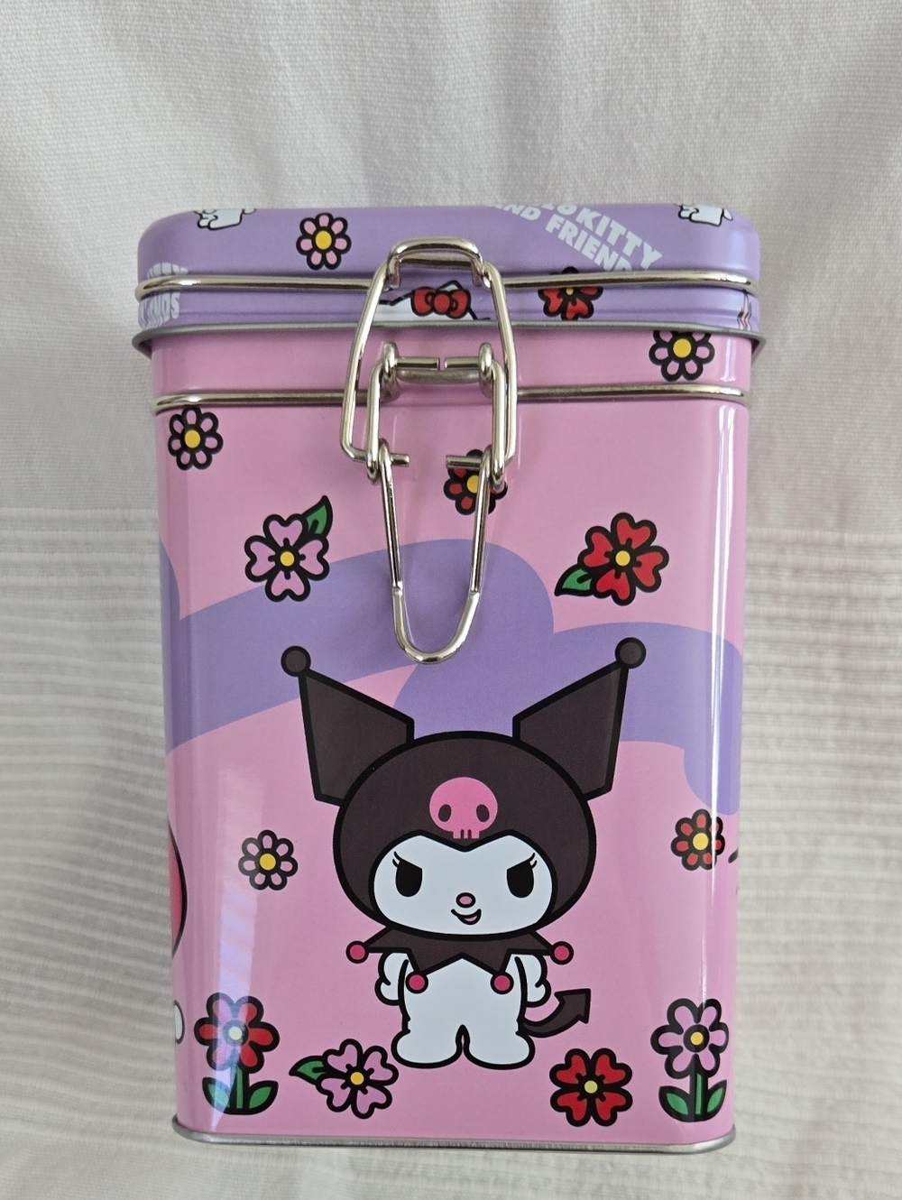 NEW Sanrio Hello Kitty & Friends Metal Latch Storage Tin Box | Kuromi My Melody